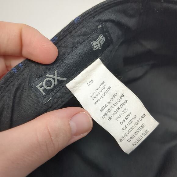 Fox Fitted Cadet Army Cap Hat Multicolor Medium Adjustable Plaid Outdoor - Picture 9 of 9